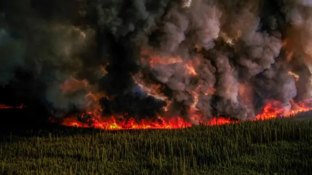 Сильные лесные пожары охватили всю Канаду: тысячи жителей эвакуированы